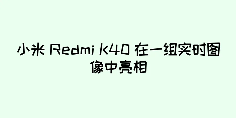小米 Redmi K40 在一组实时图像中亮相