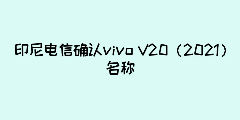 印尼电信确认vivo V20（2021）名称