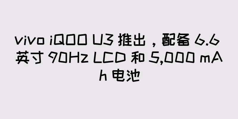 vivo iQOO U3 推出，配备 6.6 英寸 90Hz LCD 和 5,000 mAh 电池