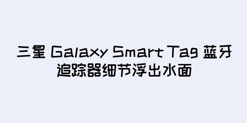 三星 Galaxy Smart Tag 蓝牙追踪器细节浮出水面