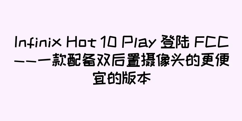 Infinix Hot 10 Play 登陆 FCC——一款配备双后置摄像头的更便宜的版本