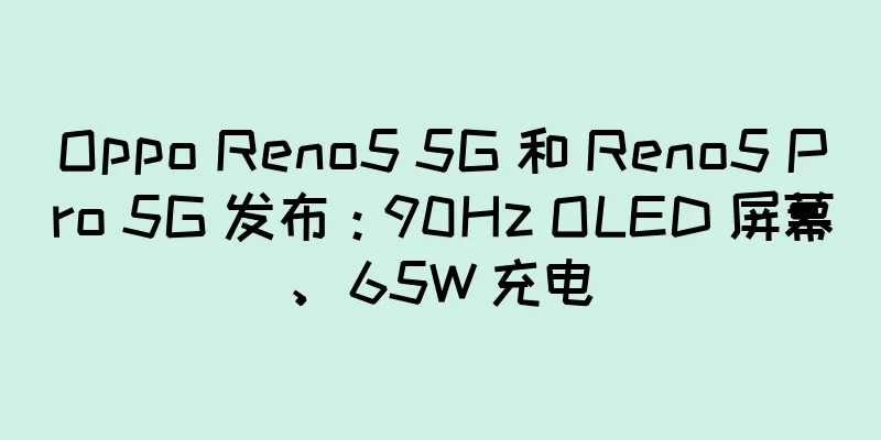 Oppo Reno5 5G 和 Reno5 Pro 5G 发布：90Hz OLED 屏幕、65W 充电