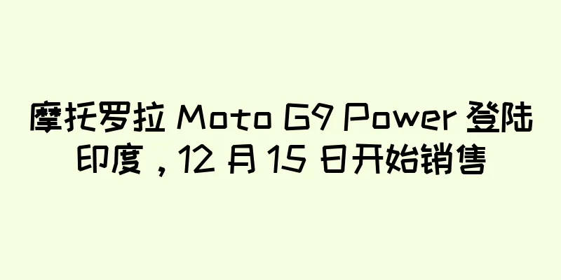 摩托罗拉 Moto G9 Power 登陆印度，12 月 15 日开始销售