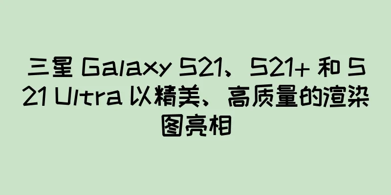 三星 Galaxy S21、S21+ 和 S21 Ultra 以精美、高质量的渲染图亮相
