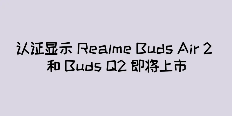 认证显示 Realme Buds Air 2 和 Buds Q2 即将上市