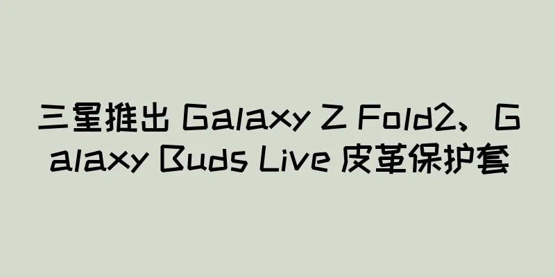 三星推出 Galaxy Z Fold2、Galaxy Buds Live 皮革保护套