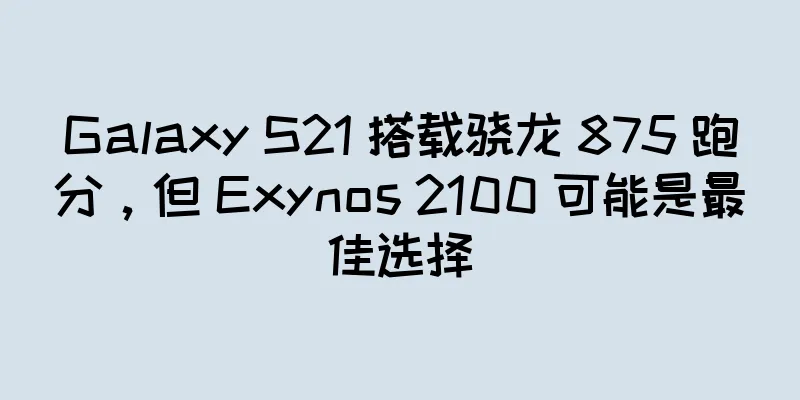 Galaxy S21 搭载骁龙 875 跑分，但 Exynos 2100 可能是最佳选择