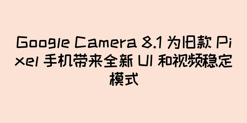 Google Camera 8.1 为旧款 Pixel 手机带来全新 UI 和视频稳定模式