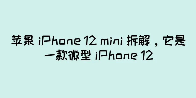 苹果 iPhone 12 mini 拆解，它是一款微型 iPhone 12