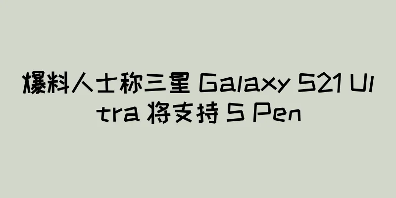爆料人士称三星 Galaxy S21 Ultra 将支持 S Pen