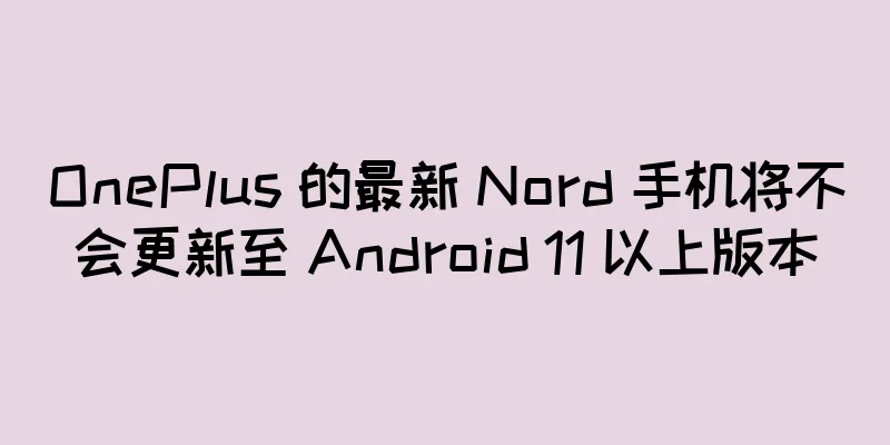 OnePlus 的最新 Nord 手机将不会更新至 Android 11 以上版本