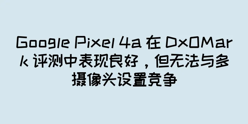 Google Pixel 4a 在 DxOMark 评测中表现良好，但无法与多摄像头设置竞争
