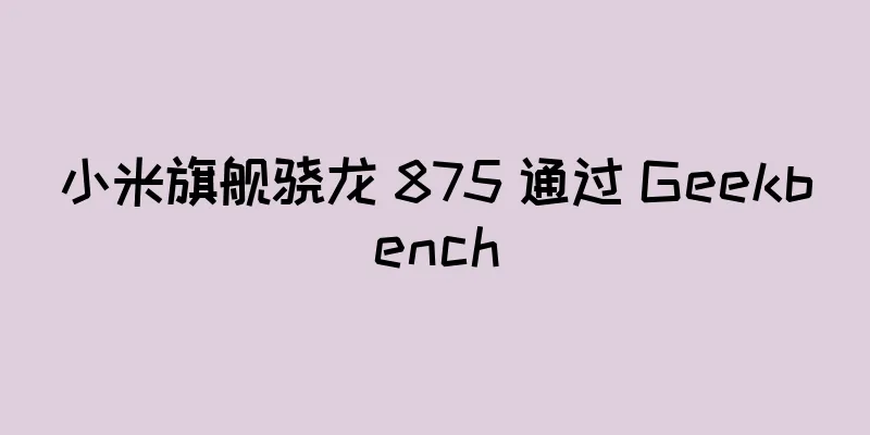 小米旗舰骁龙 875 通过 Geekbench