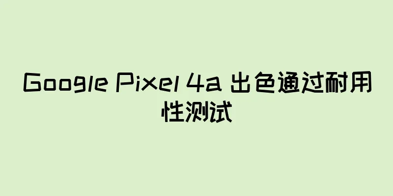 Google Pixel 4a 出色通过耐用性测试