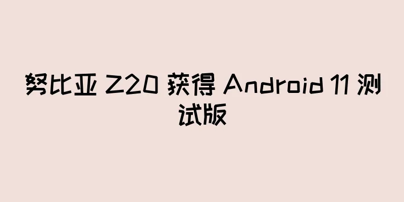 努比亚 Z20 获得 Android 11 测试版