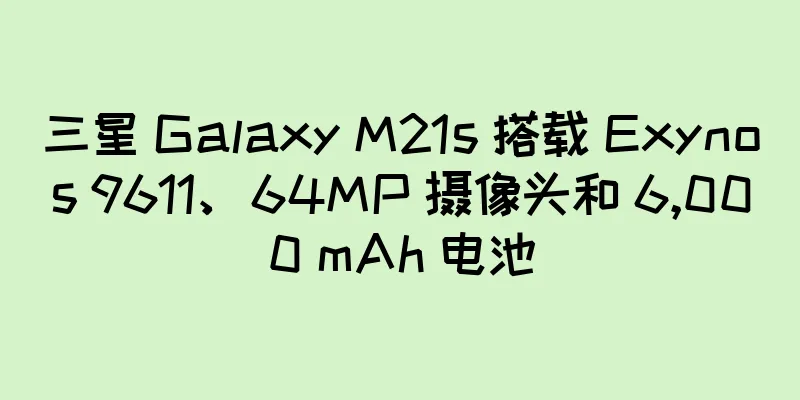 三星 Galaxy M21s 搭载 Exynos 9611、64MP 摄像头和 6,000 mAh 电池