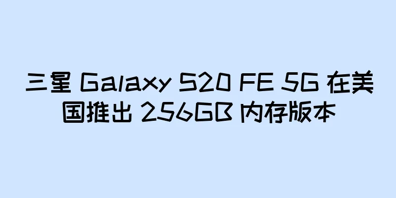 三星 Galaxy S20 FE 5G 在美国推出 256GB 内存版本