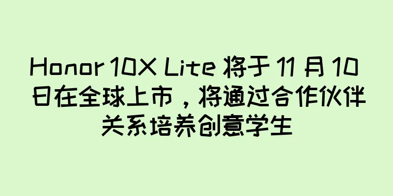 Honor 10X Lite 将于 11 月 10 日在全球上市，将通过合作伙伴关系培养创意学生
