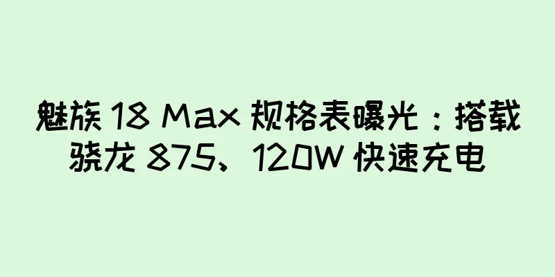 魅族 18 Max 规格表曝光：搭载骁龙 875、120W 快速充电