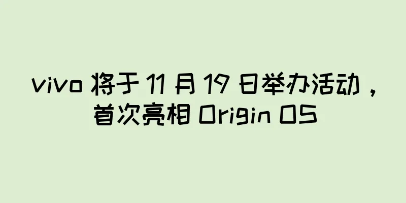 vivo 将于 11 月 19 日举办活动，首次亮相 Origin OS