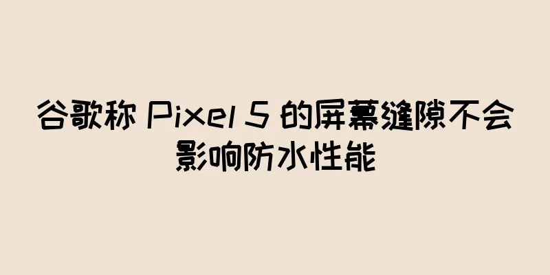 谷歌称 Pixel 5 的屏幕缝隙不会影响防水性能