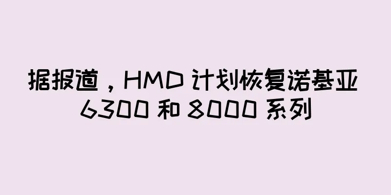 据报道，HMD 计划恢复诺基亚 6300 和 8000 系列