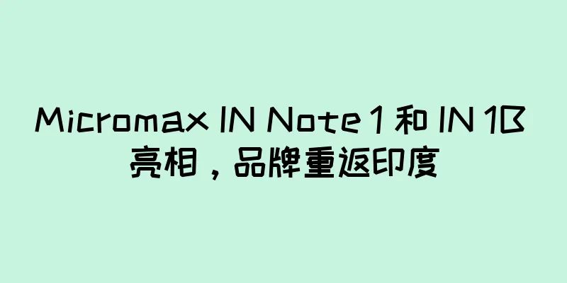 Micromax IN Note 1 和 IN 1B 亮相，品牌重返印度