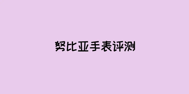 努比亚手表评测