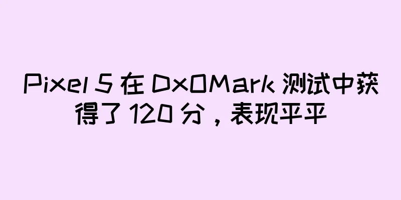 Pixel 5 在 DxOMark 测试中获得了 120 分，表现平平