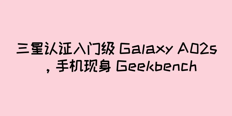 三星认证入门级 Galaxy A02s，手机现身 Geekbench