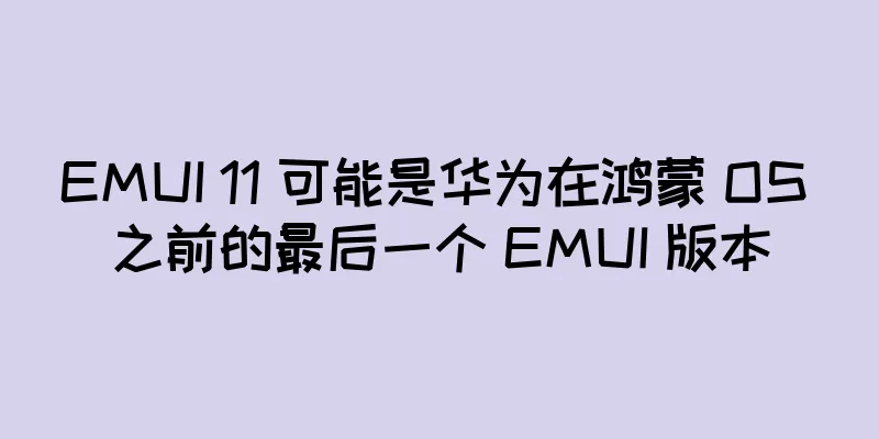 EMUI 11 可能是华为在鸿蒙 OS 之前的最后一个 EMUI 版本