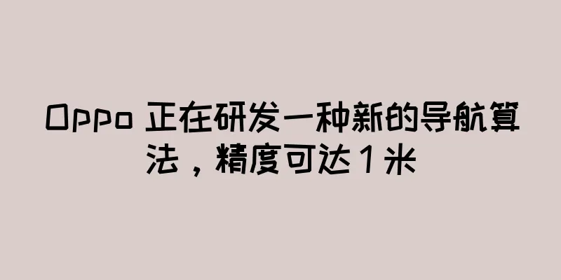 Oppo 正在研发一种新的导航算法，精度可达 1 米