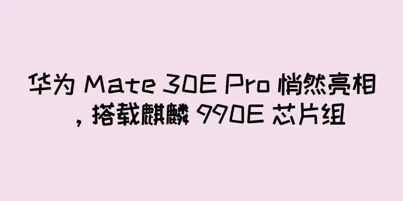 华为 Mate 30E Pro 悄然亮相，搭载麒麟 990E 芯片组