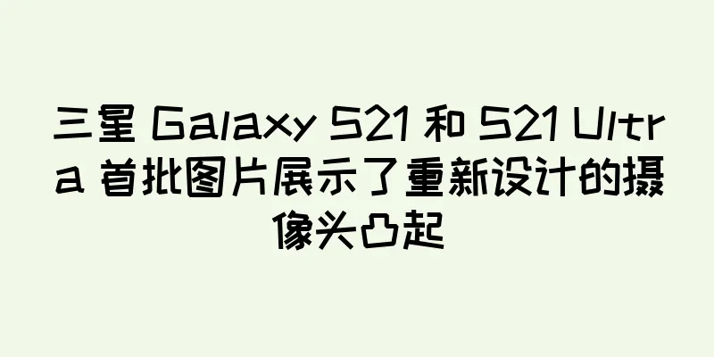三星 Galaxy S21 和 S21 Ultra 首批图片展示了重新设计的摄像头凸起