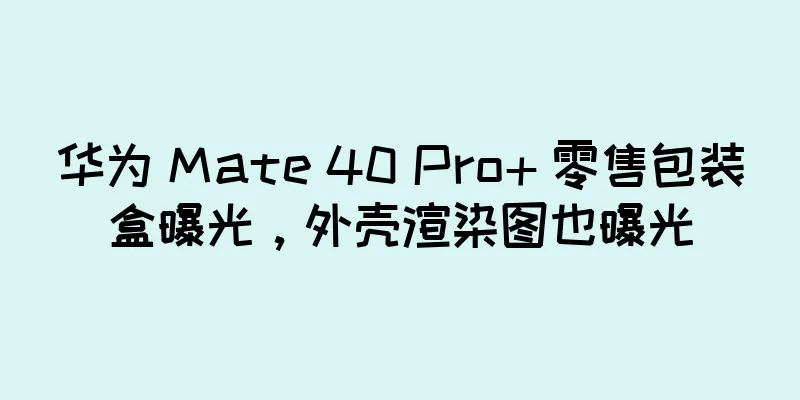 华为 Mate 40 Pro+ 零售包装盒曝光，外壳渲染图也曝光