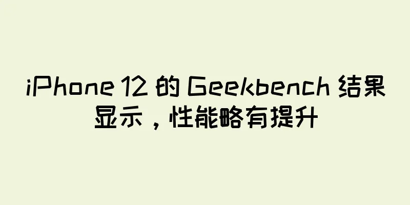 iPhone 12 的 Geekbench 结果显示，性能略有提升