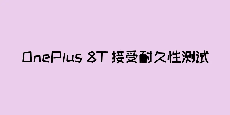 OnePlus 8T 接受耐久性测试