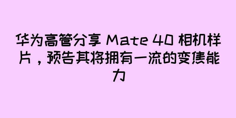 华为高管分享 Mate 40 相机样片，预告其将拥有一流的变焦能力