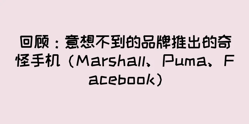 回顾：意想不到的品牌推出的奇怪手机（Marshall、Puma、Facebook）