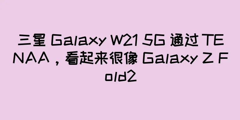 三星 Galaxy W21 5G 通过 TENAA，看起来很像 Galaxy Z Fold2