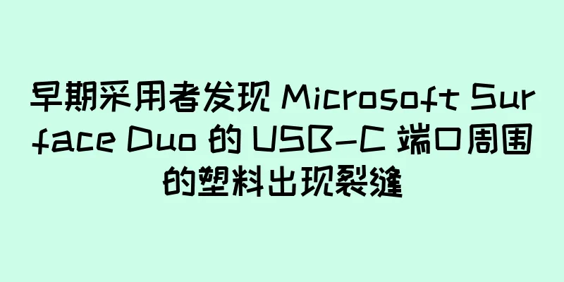早期采用者发现 Microsoft Surface Duo 的 USB-C 端口周围的塑料出现裂缝