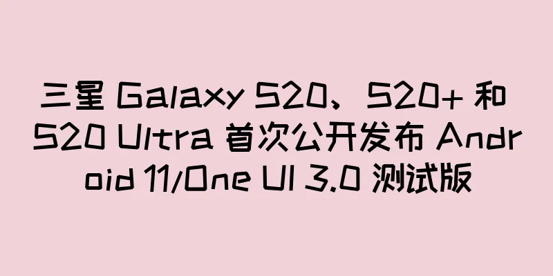 三星 Galaxy S20、S20+ 和 S20 Ultra 首次公开发布 Android 11/One UI 3.0 测试版