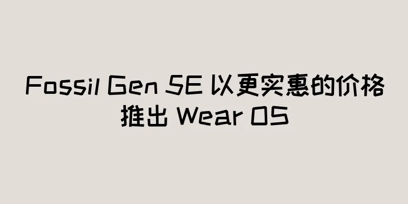 Fossil Gen 5E 以更实惠的价格推出 Wear OS
