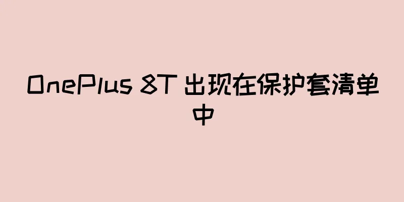 OnePlus 8T 出现在保护套清单中