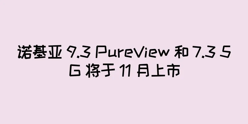 诺基亚 9.3 PureView 和 7.3 5G 将于 11 月上市