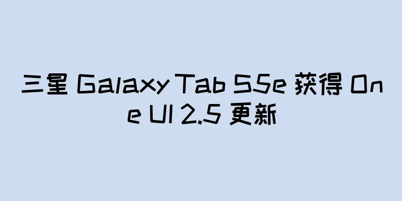 三星 Galaxy Tab S5e 获得 One UI 2.5 更新