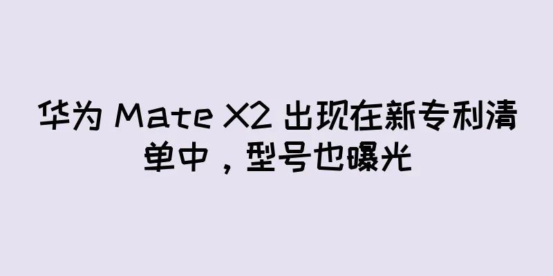 华为 Mate X2 出现在新专利清单中，型号也曝光