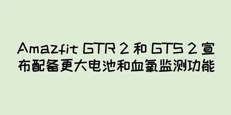 Amazfit GTR 2 和 GTS 2 宣布配备更大电池和血氧监测功能