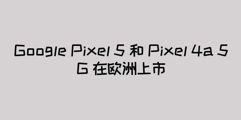 Google Pixel 5 和 Pixel 4a 5G 在欧洲上市