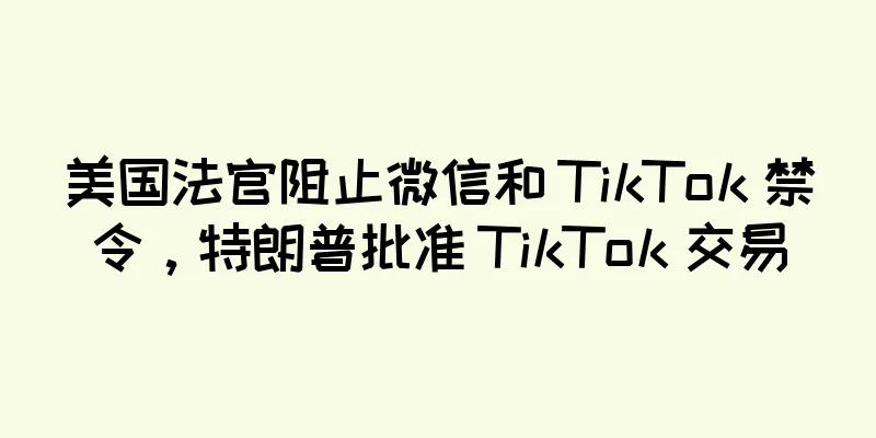 美国法官阻止微信和 TikTok 禁令，特朗普批准 TikTok 交易